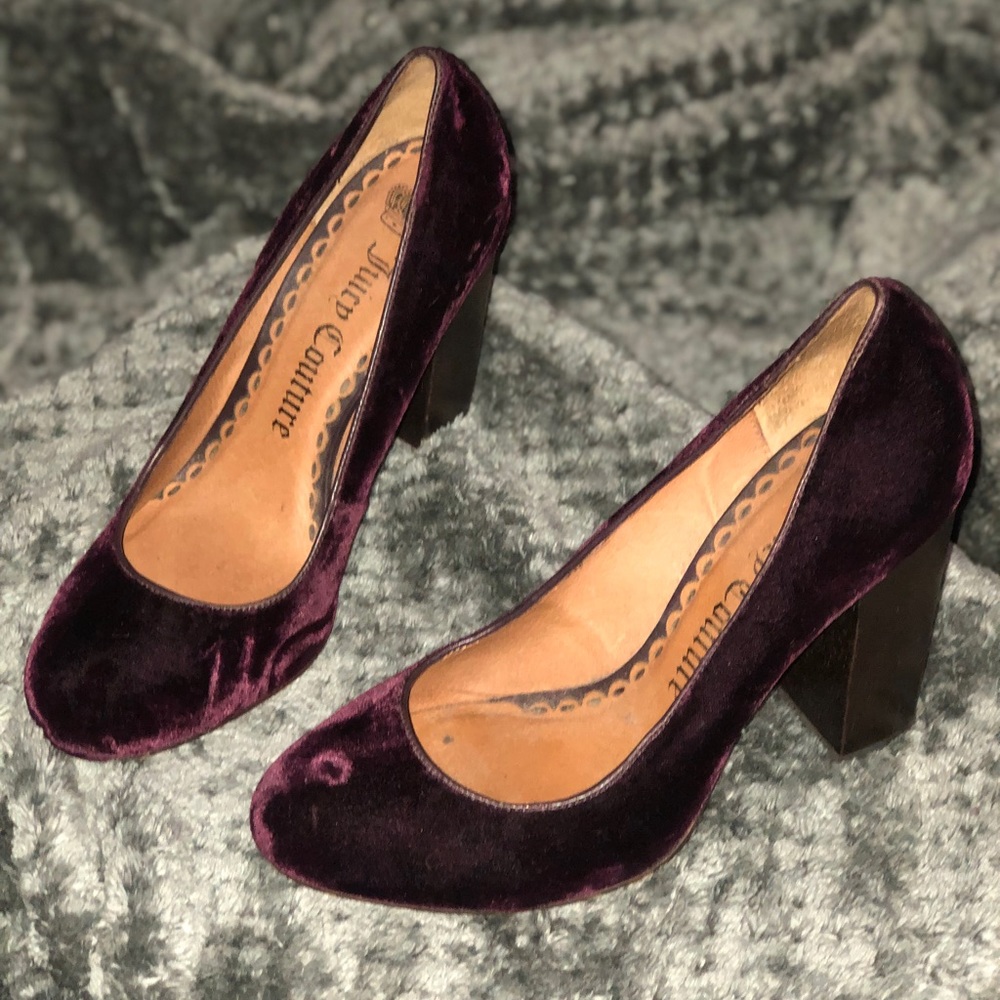 Velvet Juicy Couture Heels 💜